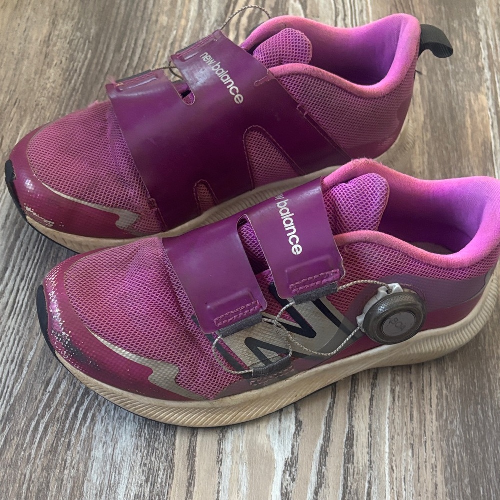 New Balance Kids' Pink and Purple Sneakers
